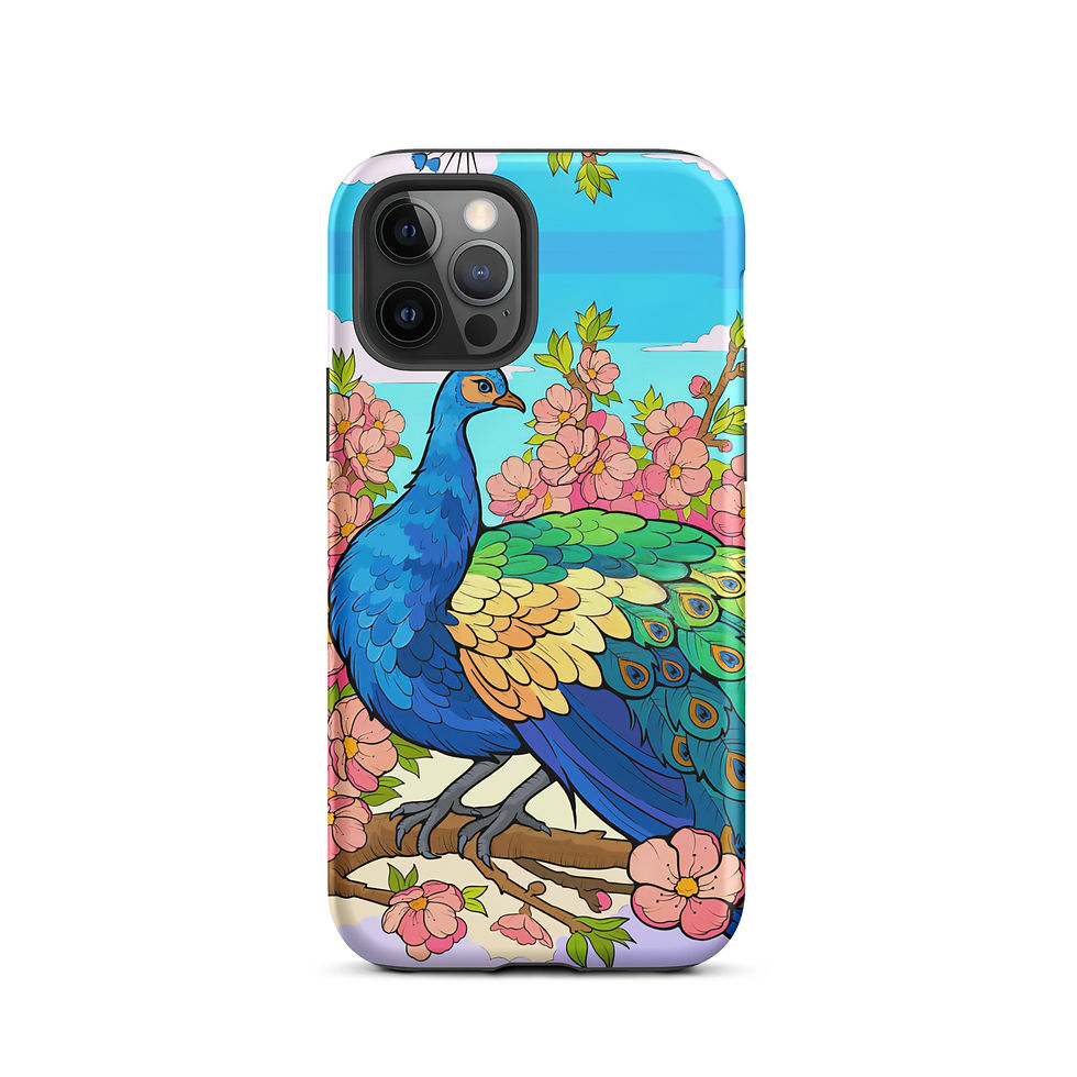 Thumbnail: Beautiful Peacock Tough Case for iPhone®