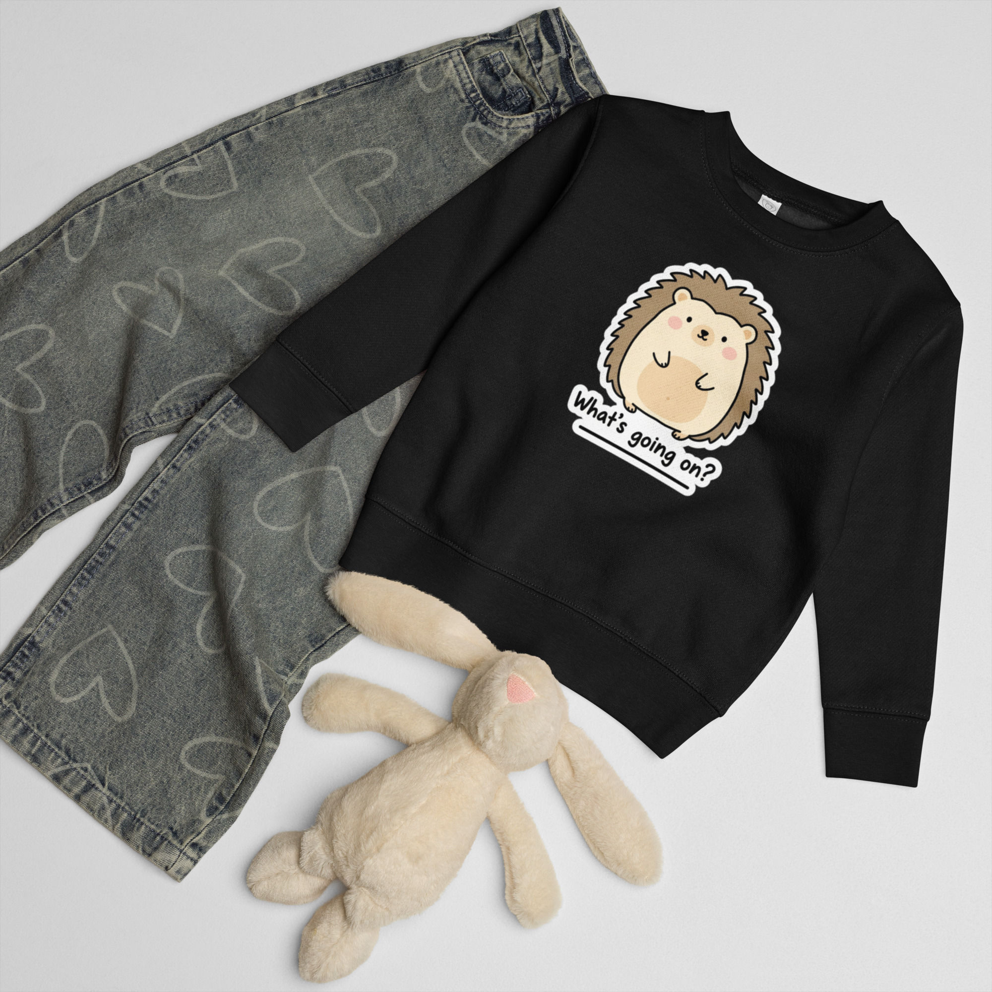 What`s Going On? Kids crew neck sweatshirt