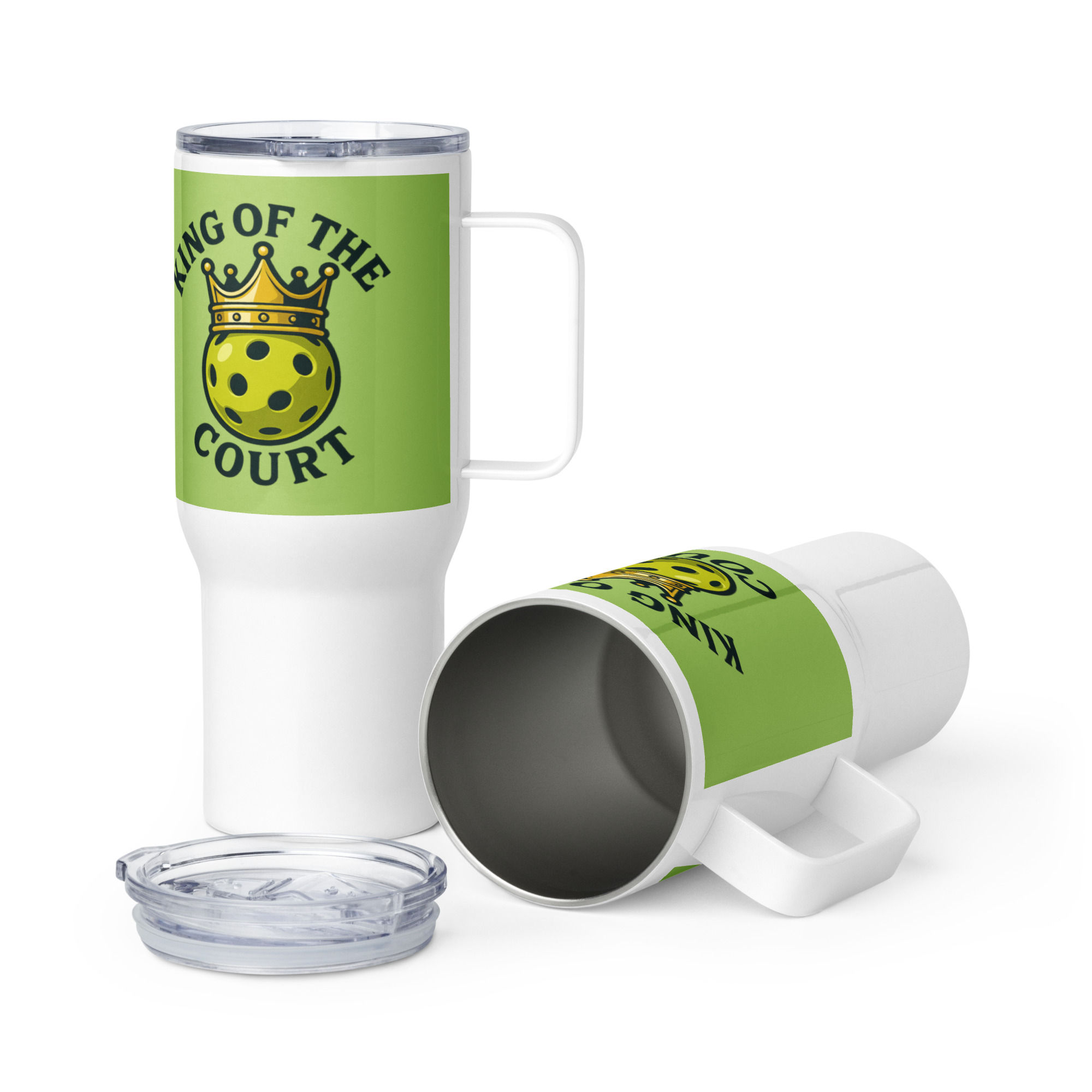 King of the Court Travel mug with a handle