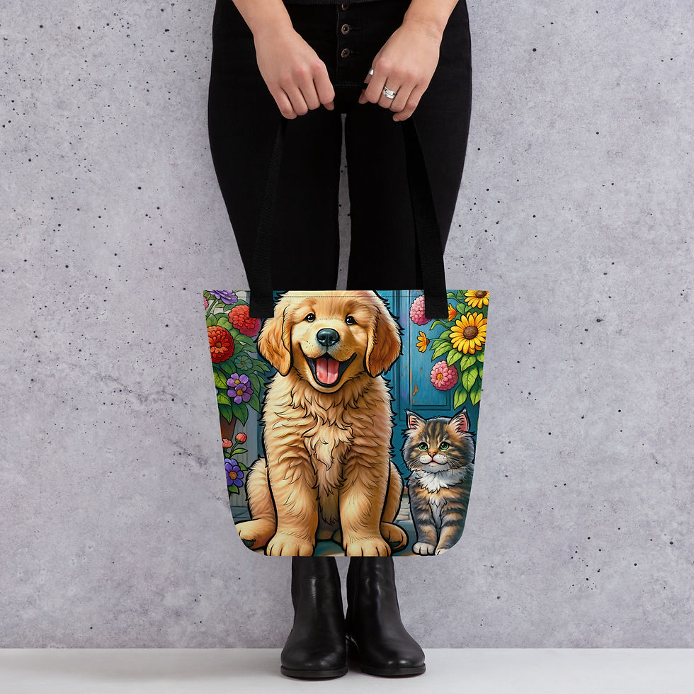 Dog & Cat Tote bag