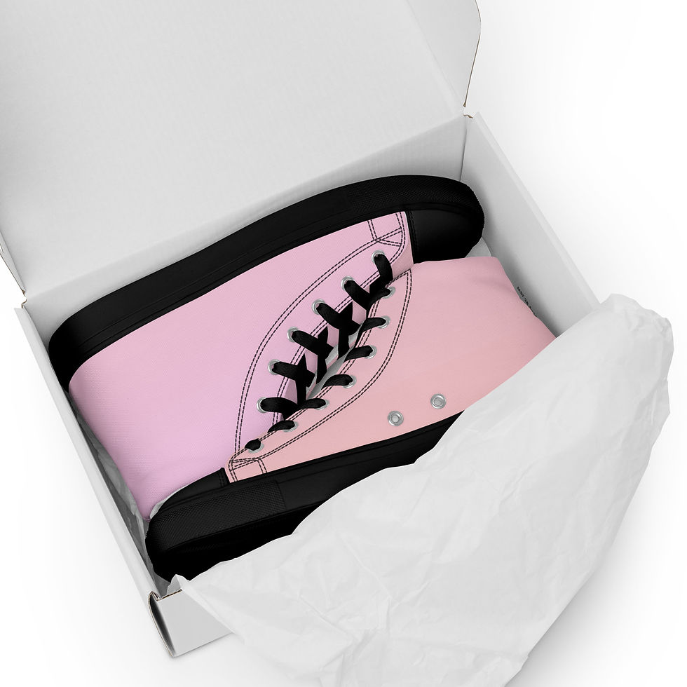 Women’s Peach high top canvas shoes
