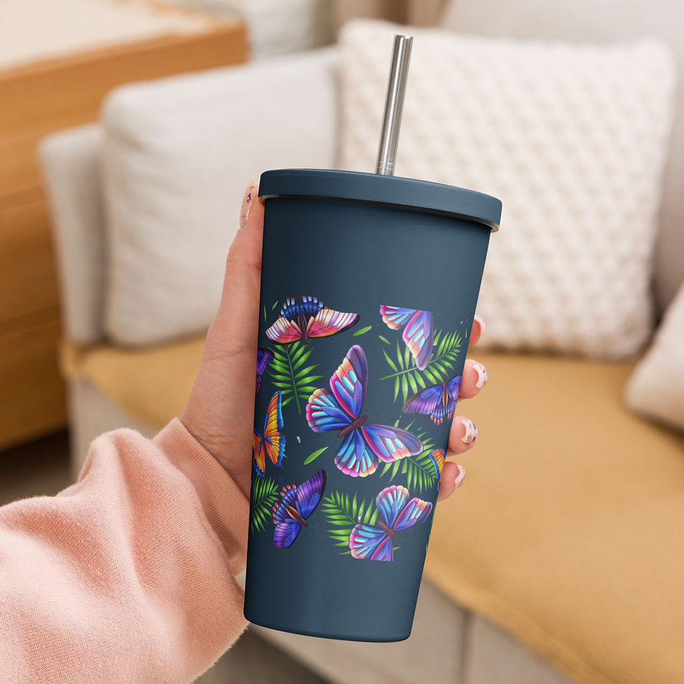 Thumbnail: Insulated tumbler with a straw