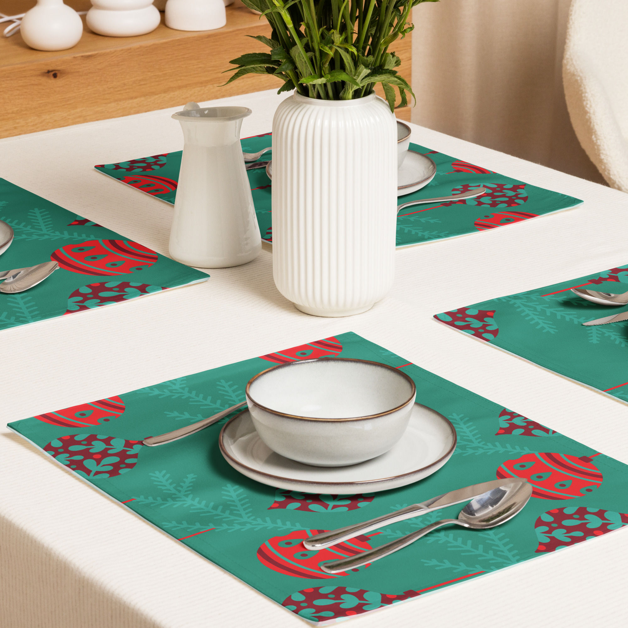 Bauble Placemat Set