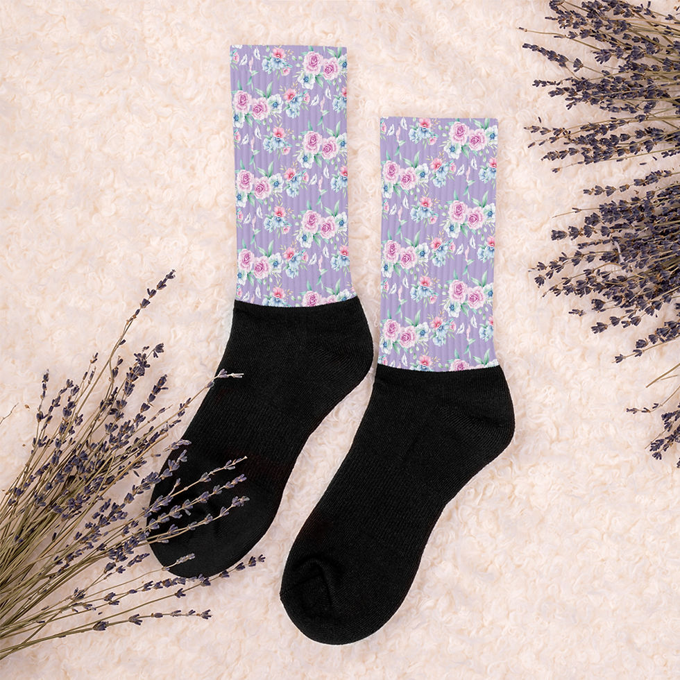 Purple Rose Socks