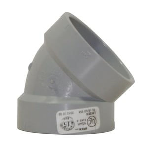 2 inch x 45d Pvc DWV Short Hxh