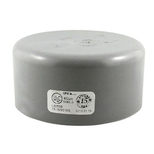 3" PVC DWV Cap Hub
