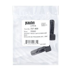 3/8-16 x 1-inch Socket Head Cap Screw UNC Phosphate Coated - 2 pcs