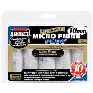 4 Inch. Microfibre Roller Refills (10-Pack)