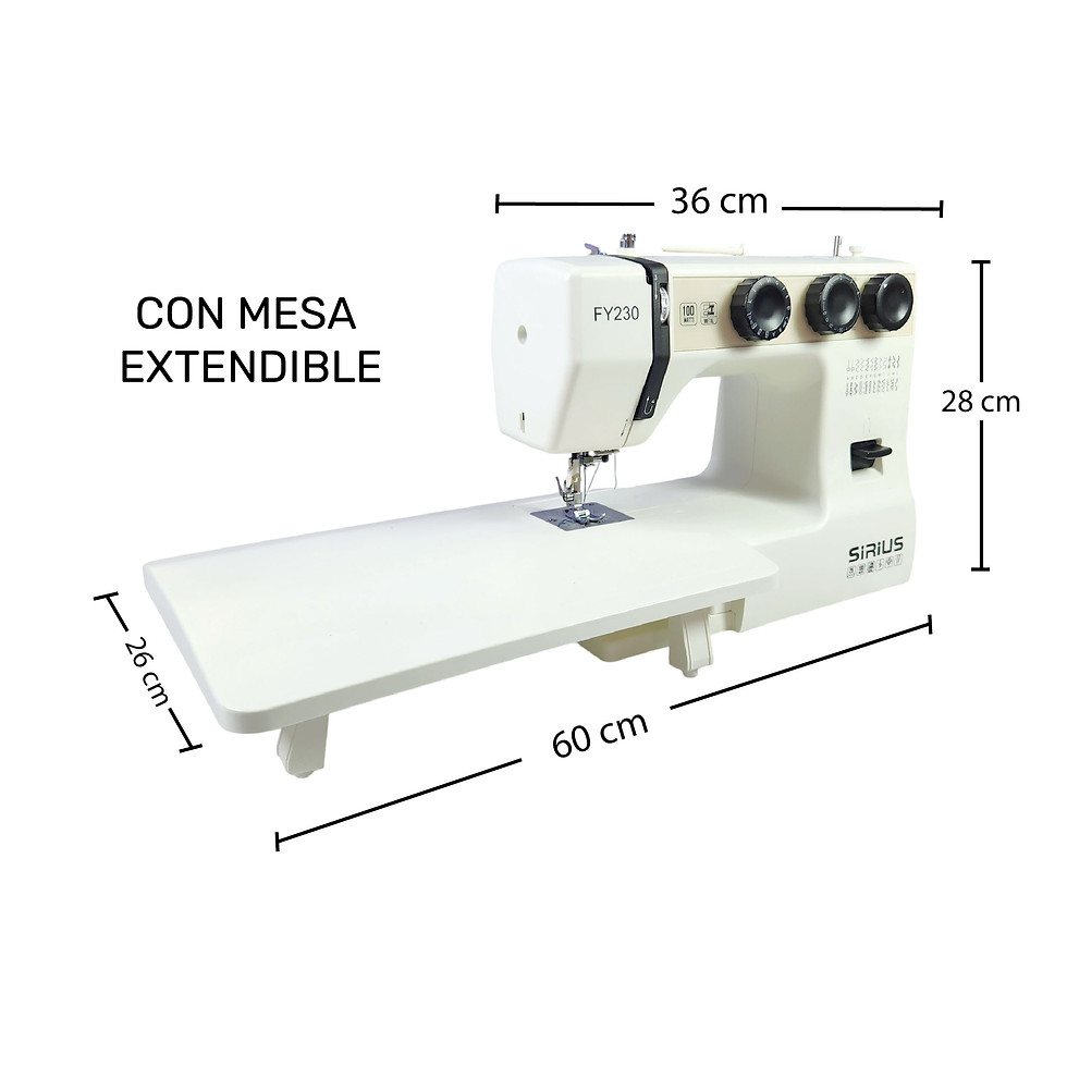Miniatura: Maquina de coser casera Mod. FY230 + mesa extendible