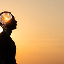 Brain Nervous System concept. thinking processes and psychology, deep learning, human brai