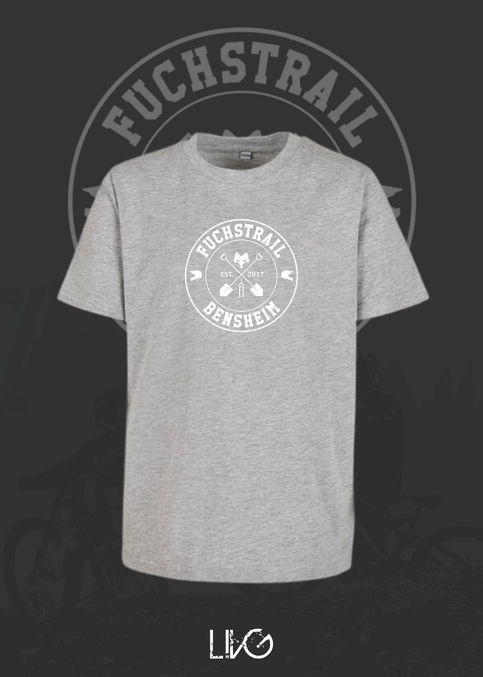 Miniaturbild: Fuchstrail Kids T-Shirt Wappen weiß