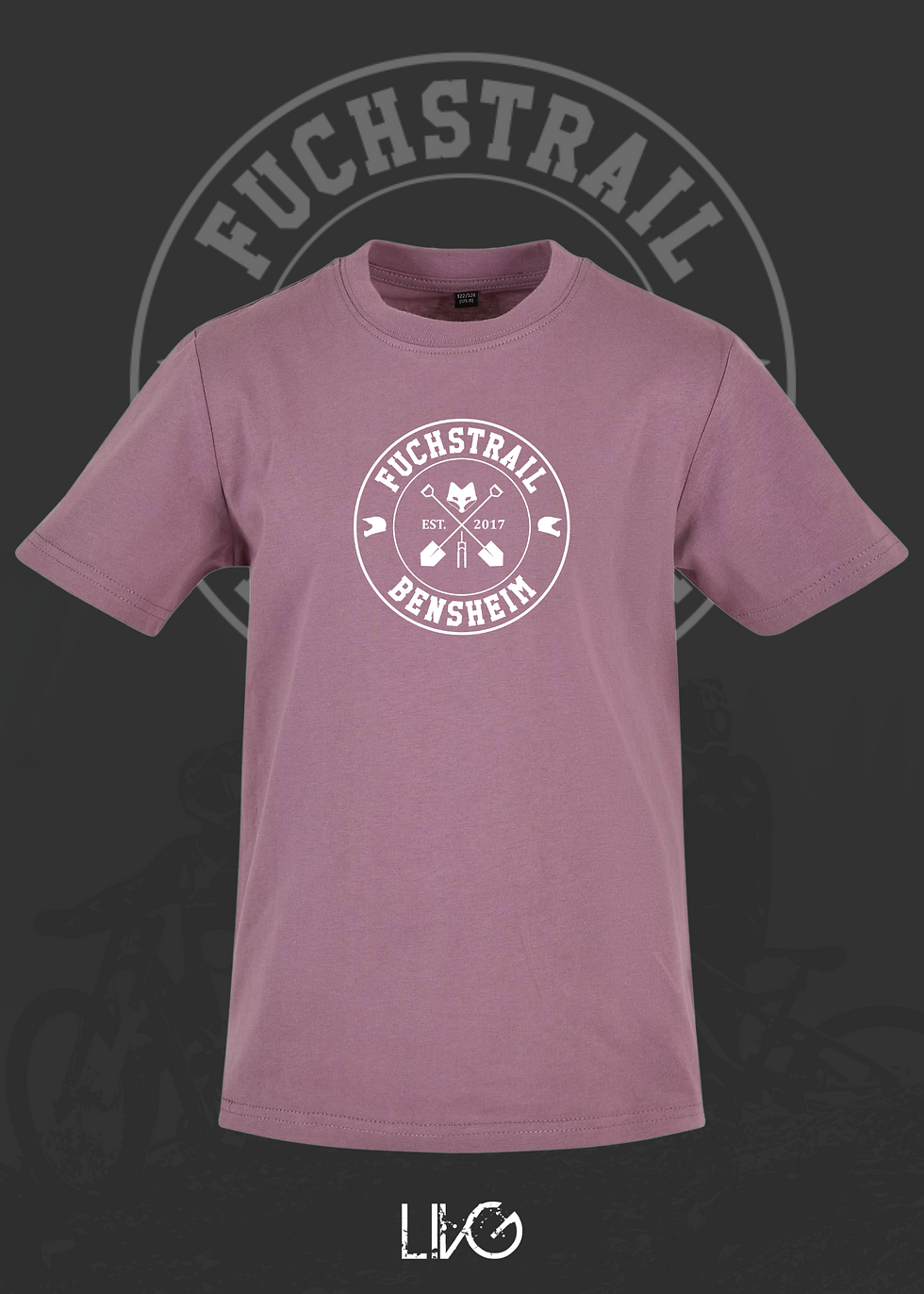 Miniaturbild: Fuchstrail Kids T-Shirt Wappen weiß
