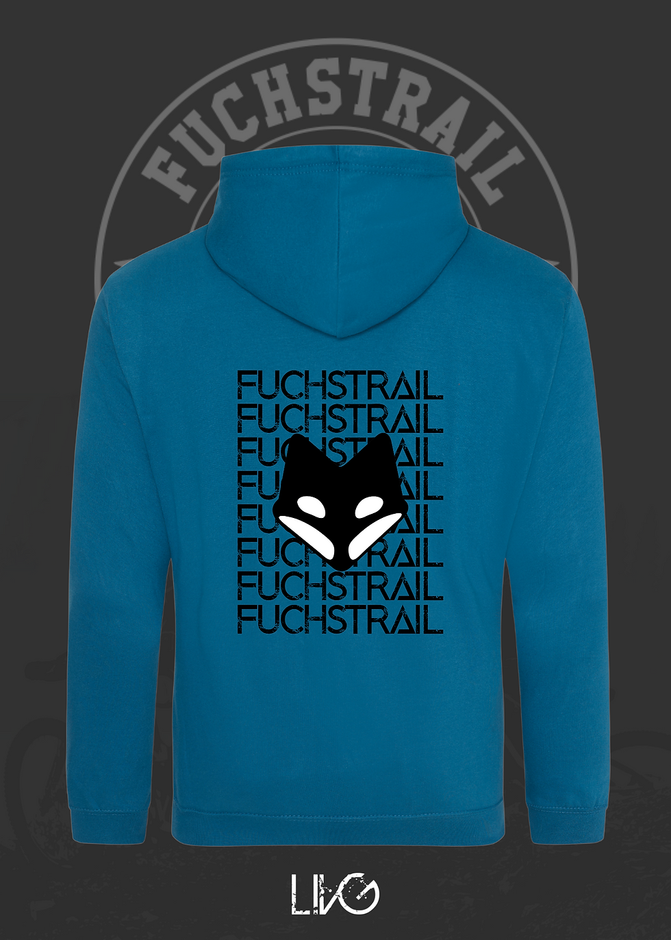 Miniaturbild: Fuchstrail Classic Hoodie Schrift schwarz