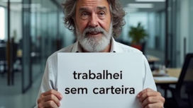 Homem que trabalhou sem carteira assinada com direito à aposentadoria no INSS