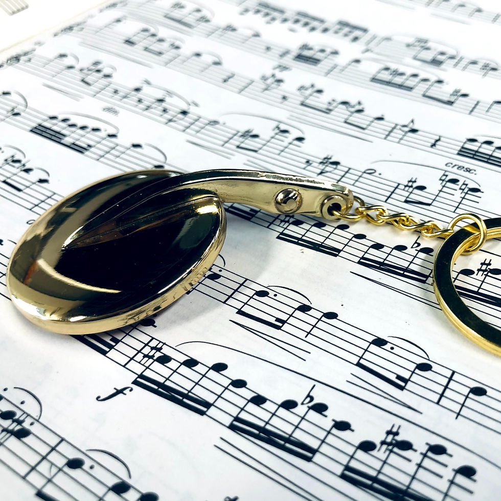 Saxophone Key Keychain (medium) Bandwright Repair