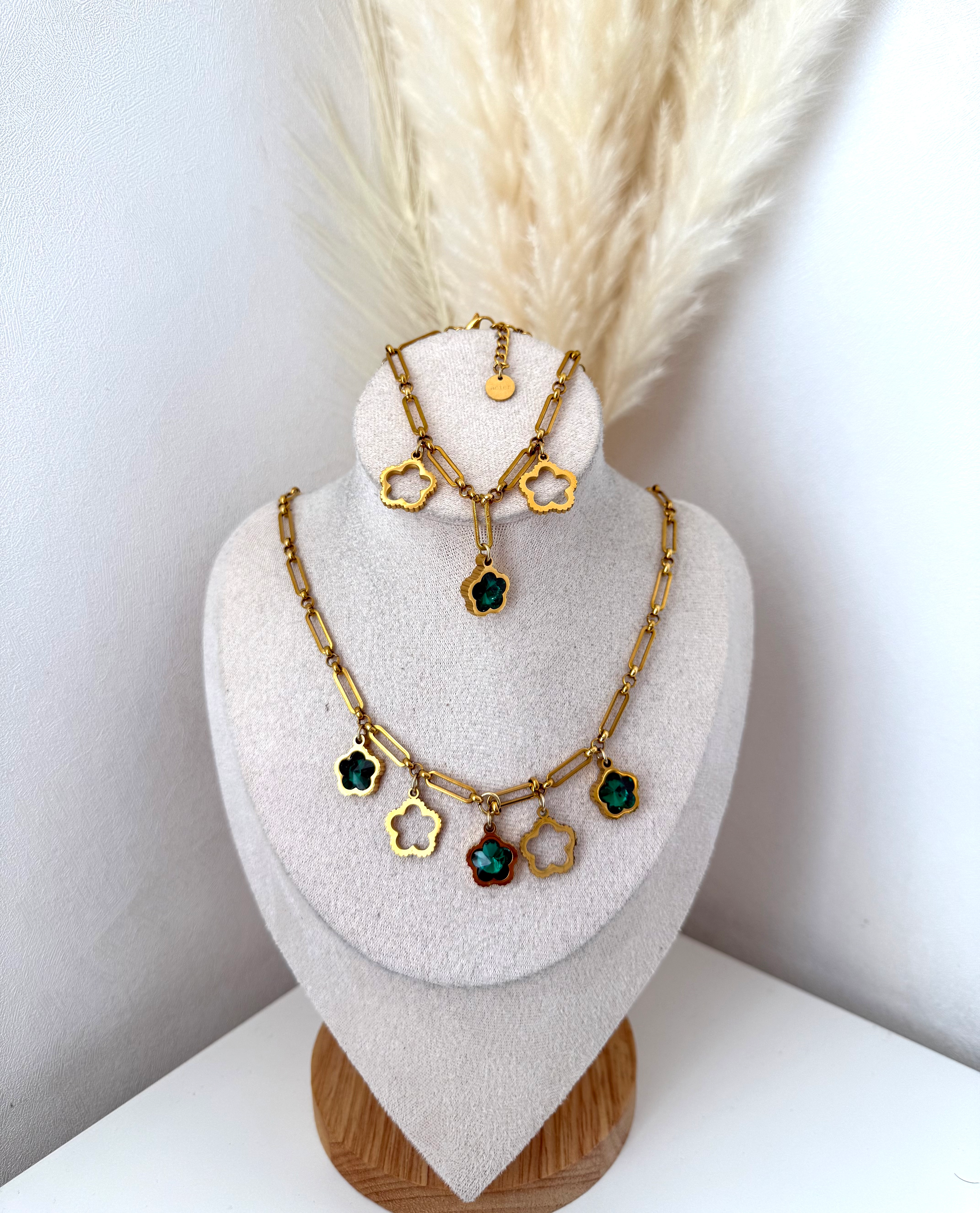 Parure 2 pièces en acier inoxydable