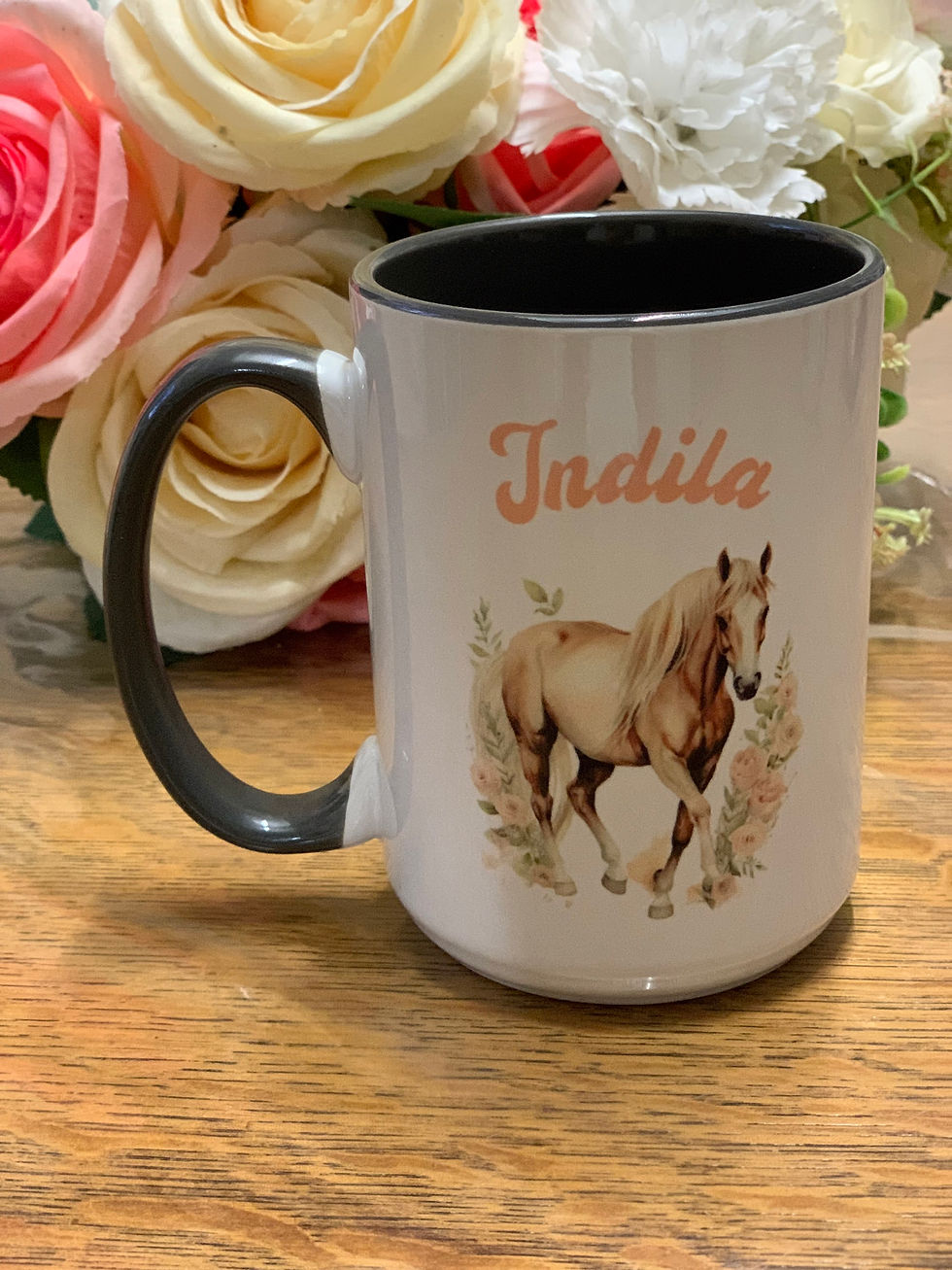 Mug thème cheval 