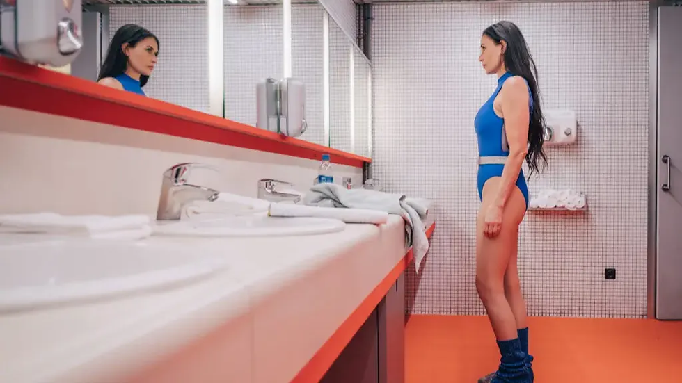 Promotional still from The Substance (2024), used under fair use for commentary and analysis.