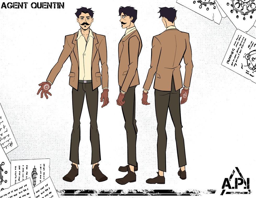 In-universe document for one of the main characters of the series.