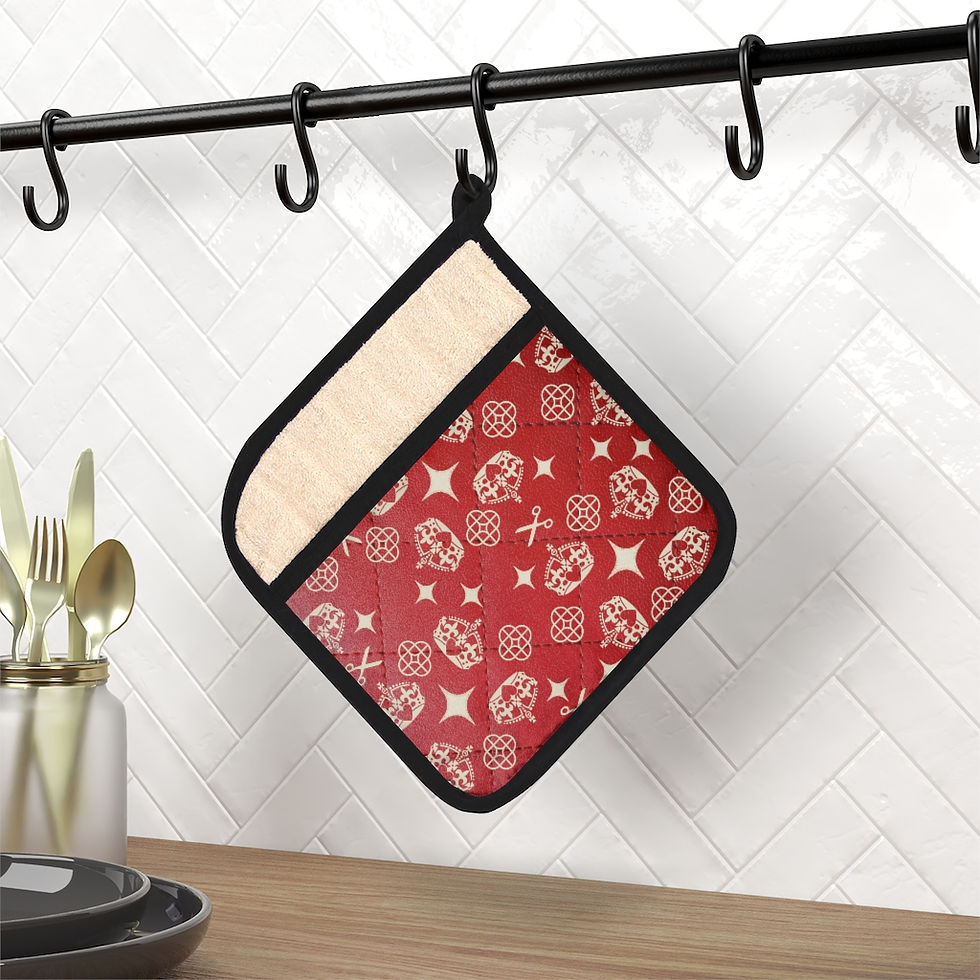 Thumbnail: Crown Pot Holder with Pocket