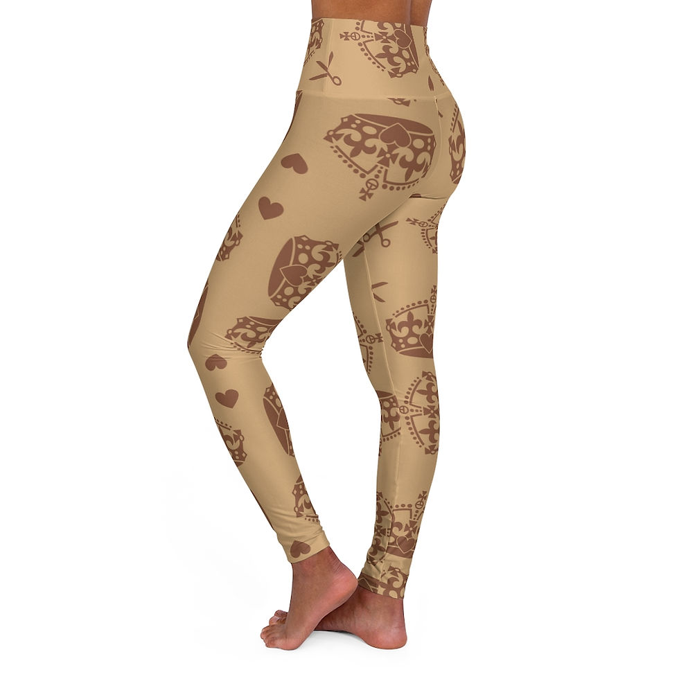 Thumbnail: "Royal Tan" High Waisted Yoga Leggings
