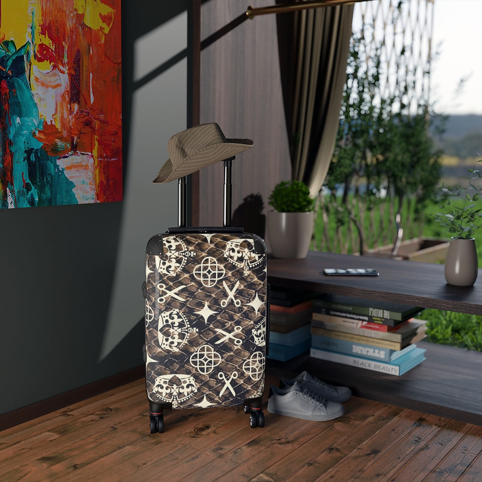 Thumbnail: Snake Skin Print Stylists Suitcase