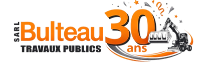 Le logo de l'entreprise BULTEAU TP pour fêter les 30 ans de l'entreprise