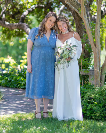 Bridesmaid and Bride