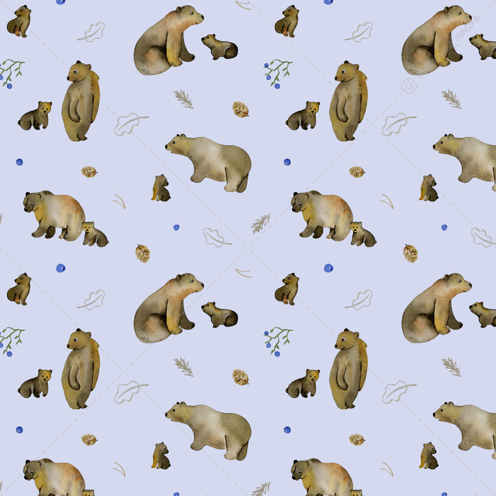 210120. Bears and Cubs (on purple)