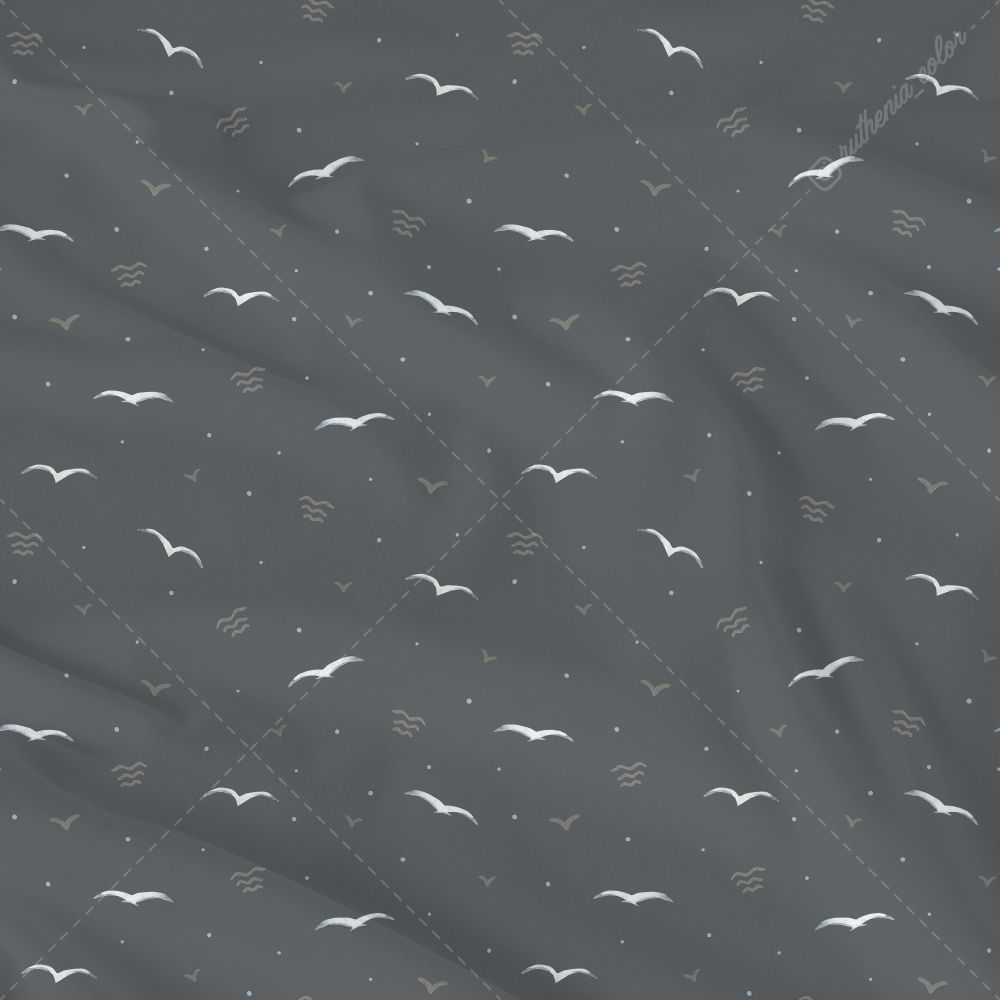 180512. Seagulls (on grey)