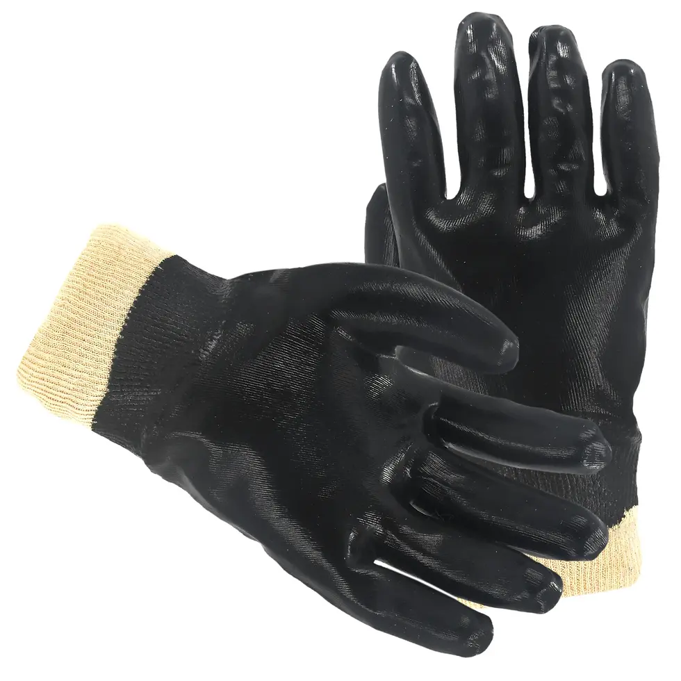 Thumbnail: Black PVC Knit Wrist Glove