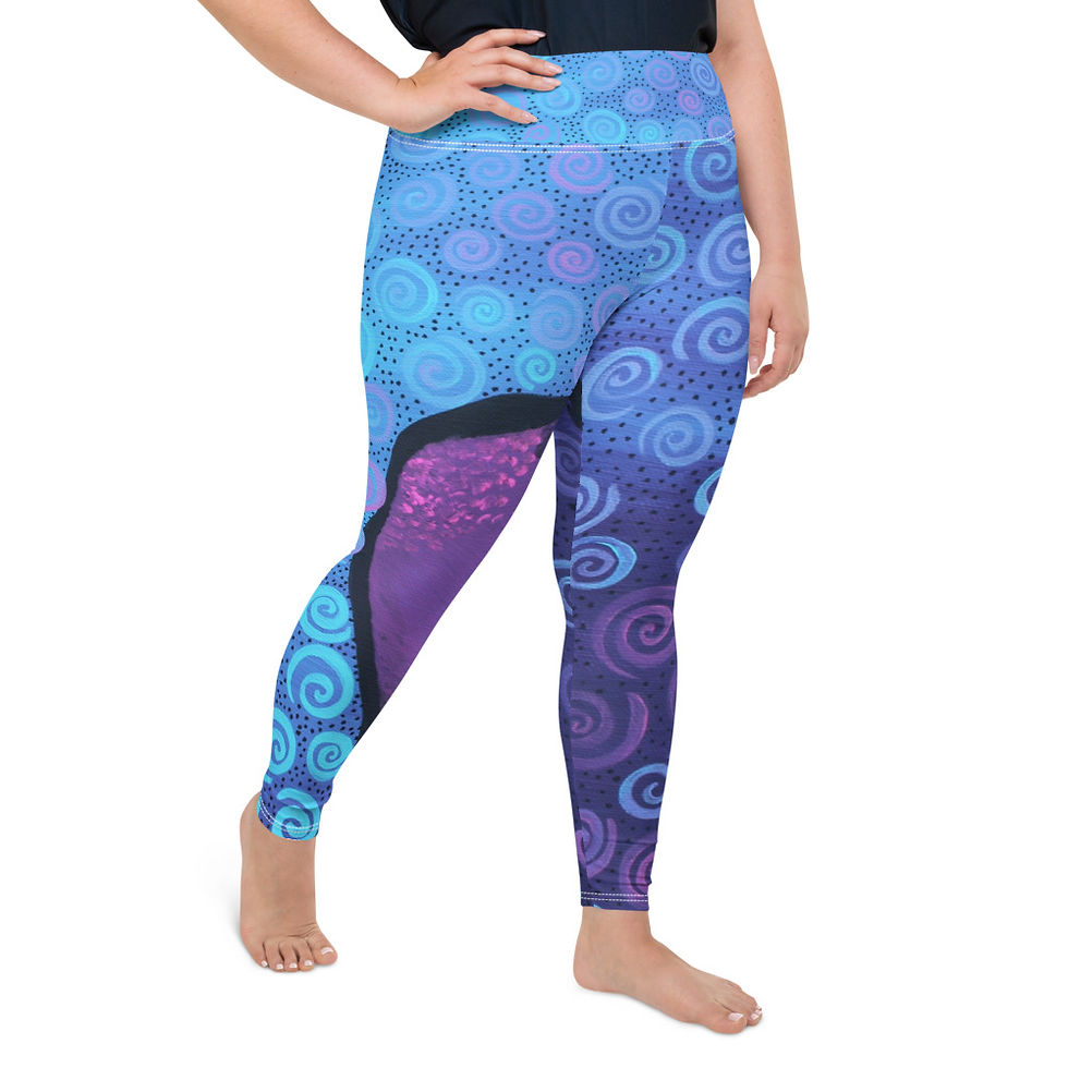 Thumbnail: Afro Curlz Swirl Style Plus Size Leggings