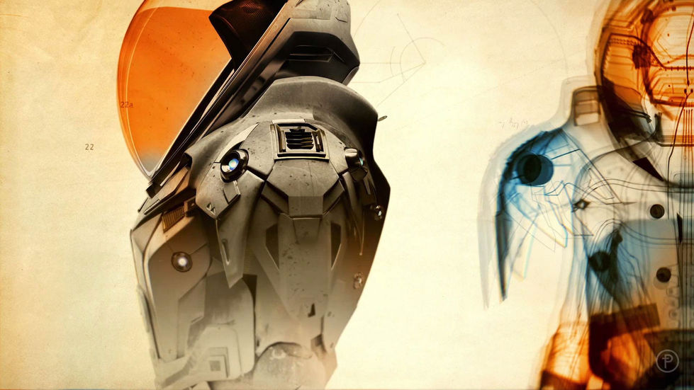 a drawing of a robot with the letter a on it Star Trek: Discovery