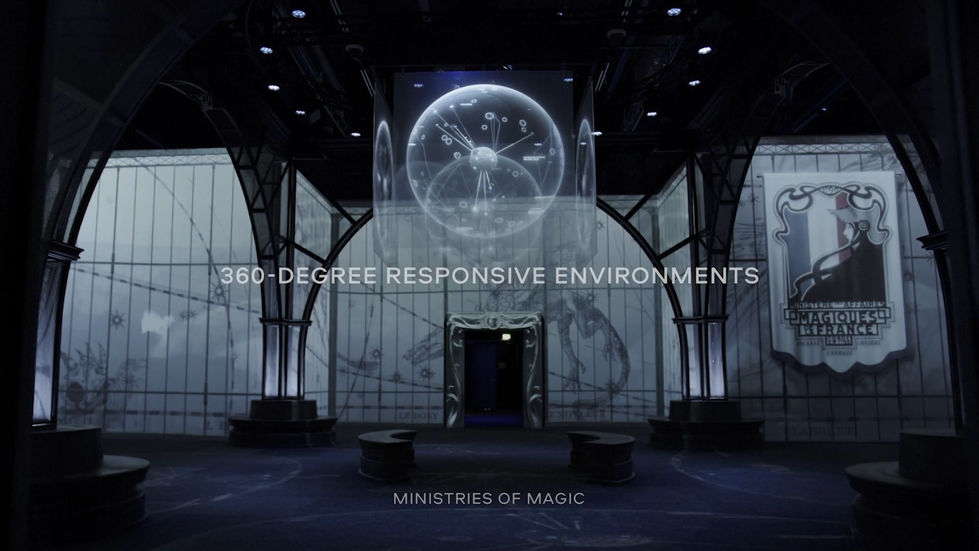 a 360 degree responsive environments poster for ministries of magic