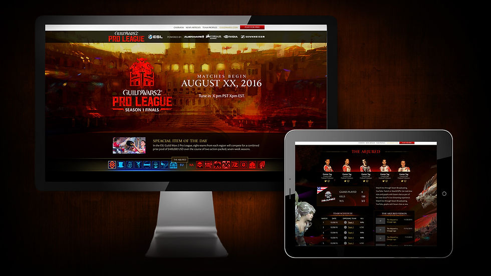 GW2 Pro League Website