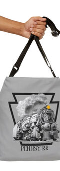 Pennsylvania Railroad Steam Engine Tote Bag
