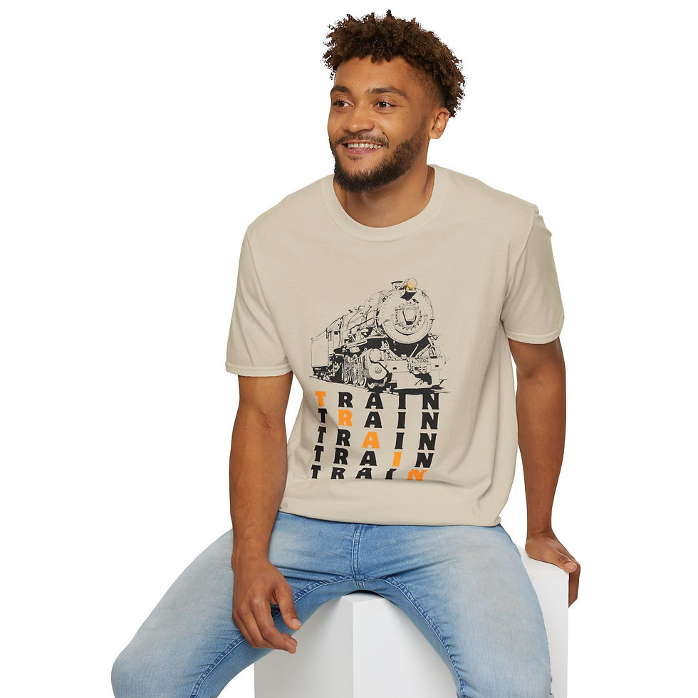 Thumbnail: Pennsylvania Railroad Steam Train Puzzle_T-Shirt
