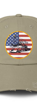 Patriotic Pennsylvania Railroad Steam Engine Baseball Hat