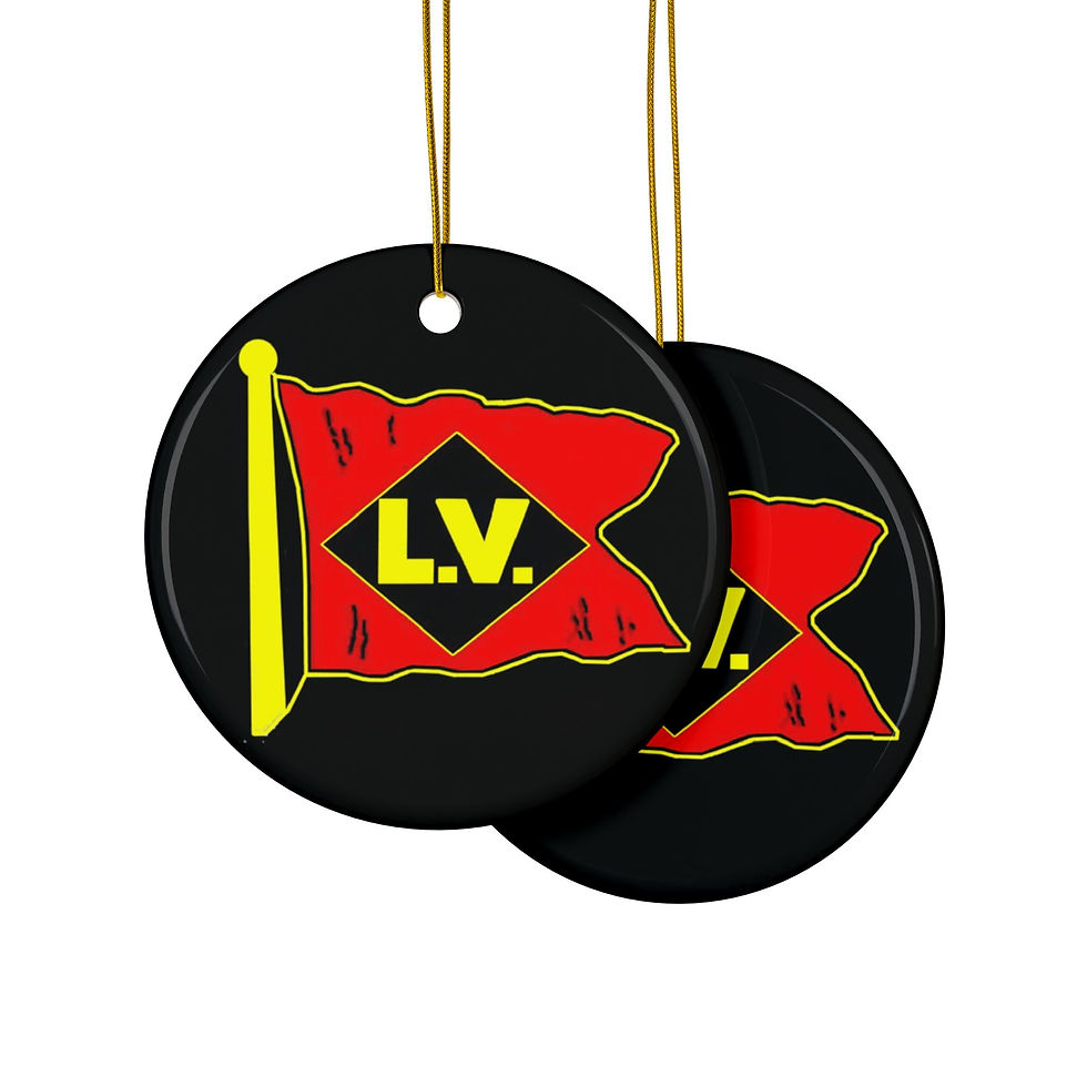 Lehigh Valley Flag Emblem Ornament Front and Back