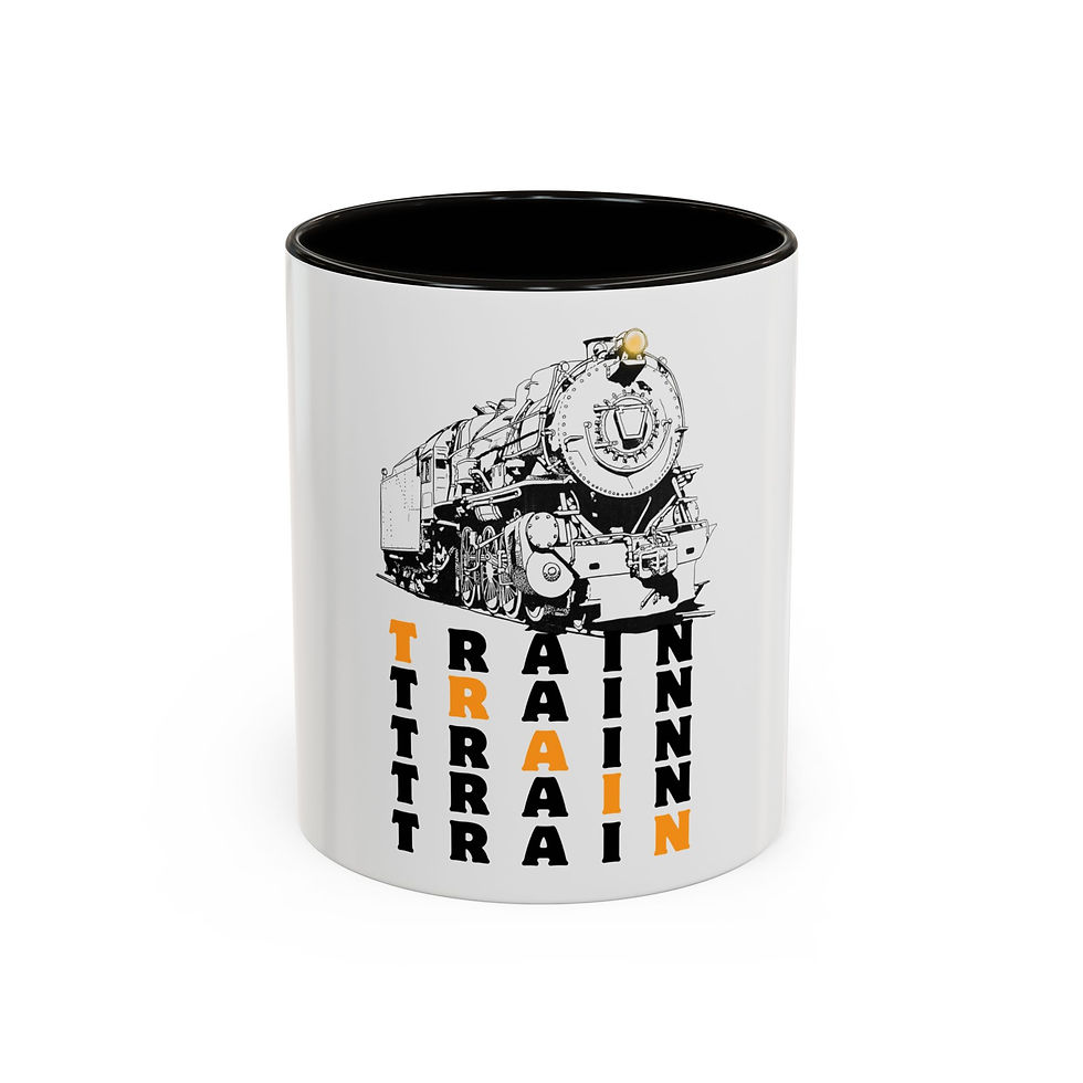 Pennsylvania Steam Train Puzzle Mug_Front Black