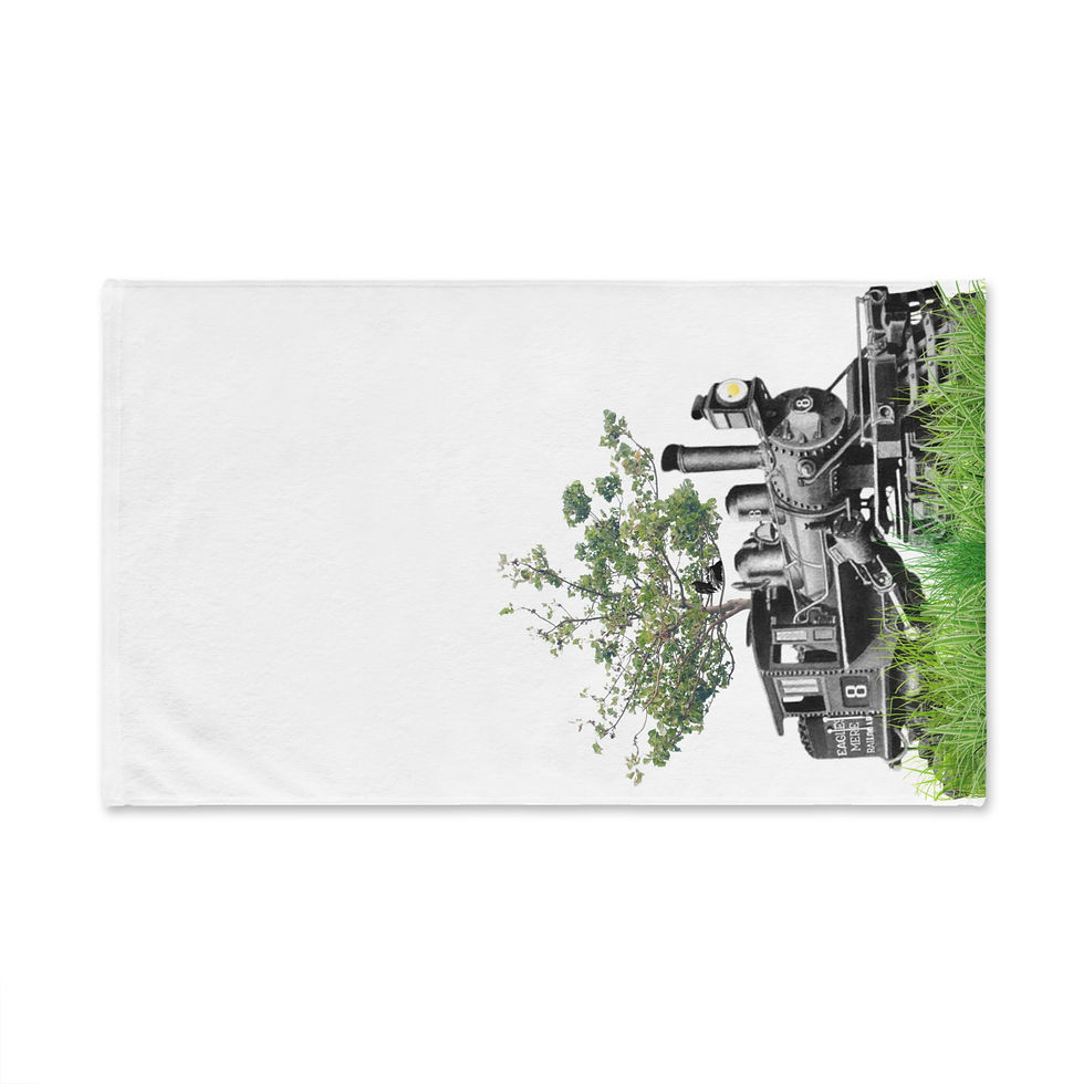 Thumbnail: Eagles Mere Steam Locomotive Hand Towel Side