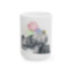 Number 885 DL and W Steam Engine_White_15oz Mug Front