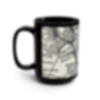 Thumbnail: PA and NY Border Lehigh Valley (LV) Railroad Map_15oz Black Ceramic Mug