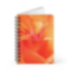 Coral Rose Spiral Journal Standing