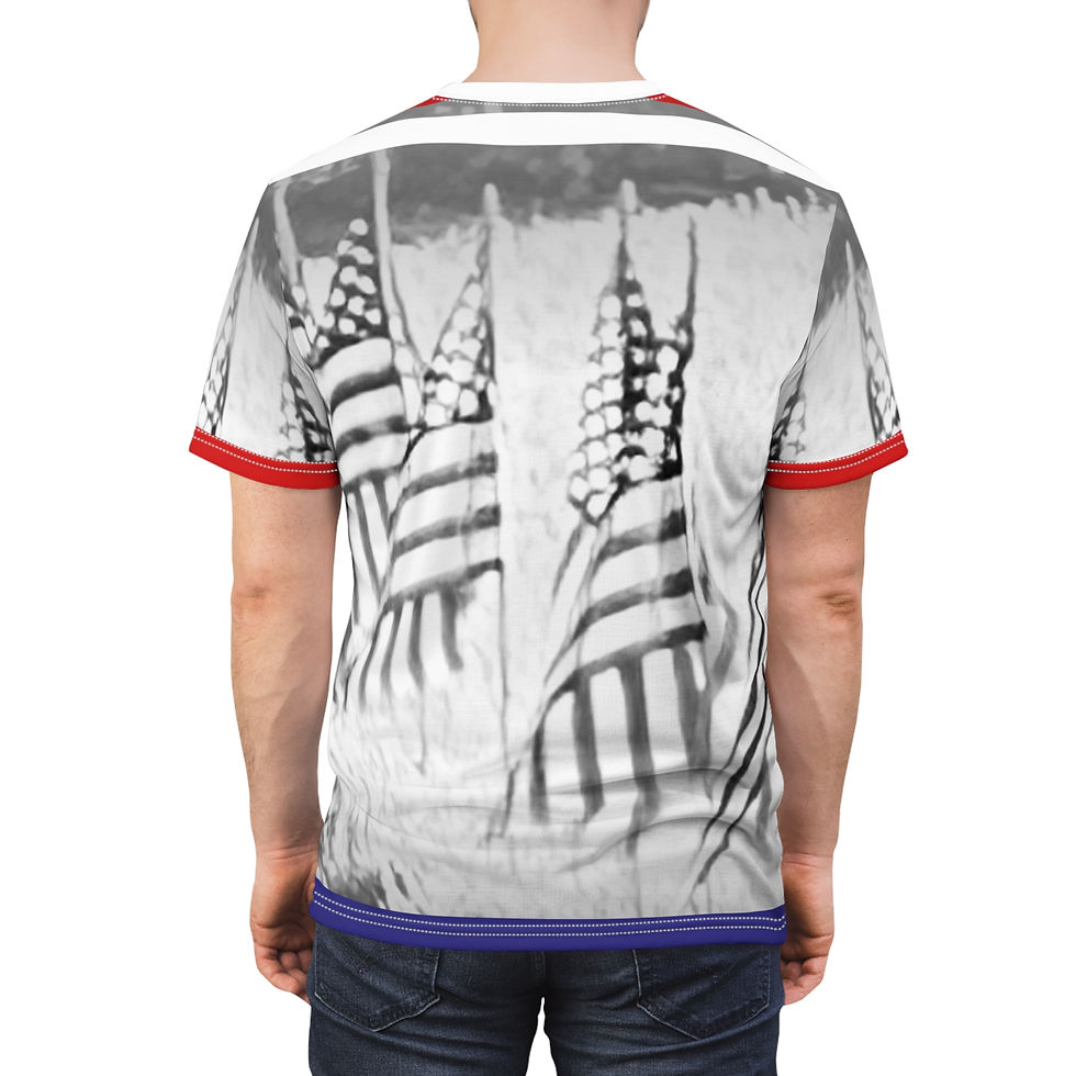Thumbnail: Patriotic American Flag Remember the Fallen Model Back