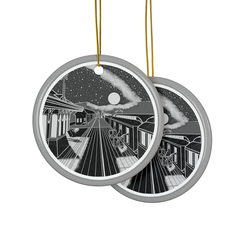 Thumbnail: Starry Night at the Railroad Station_Front and Back