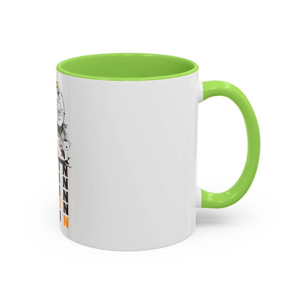 Thumbnail: Pennsylvania Steam Train Puzzle Mug_Right Side Green
