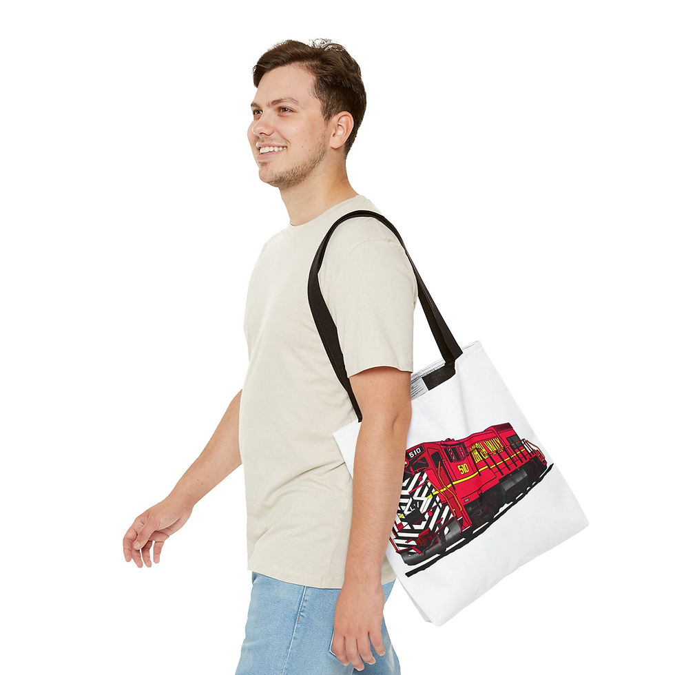 Thumbnail: Number 510 Lehigh Valley Railroad Tote Bag_Model