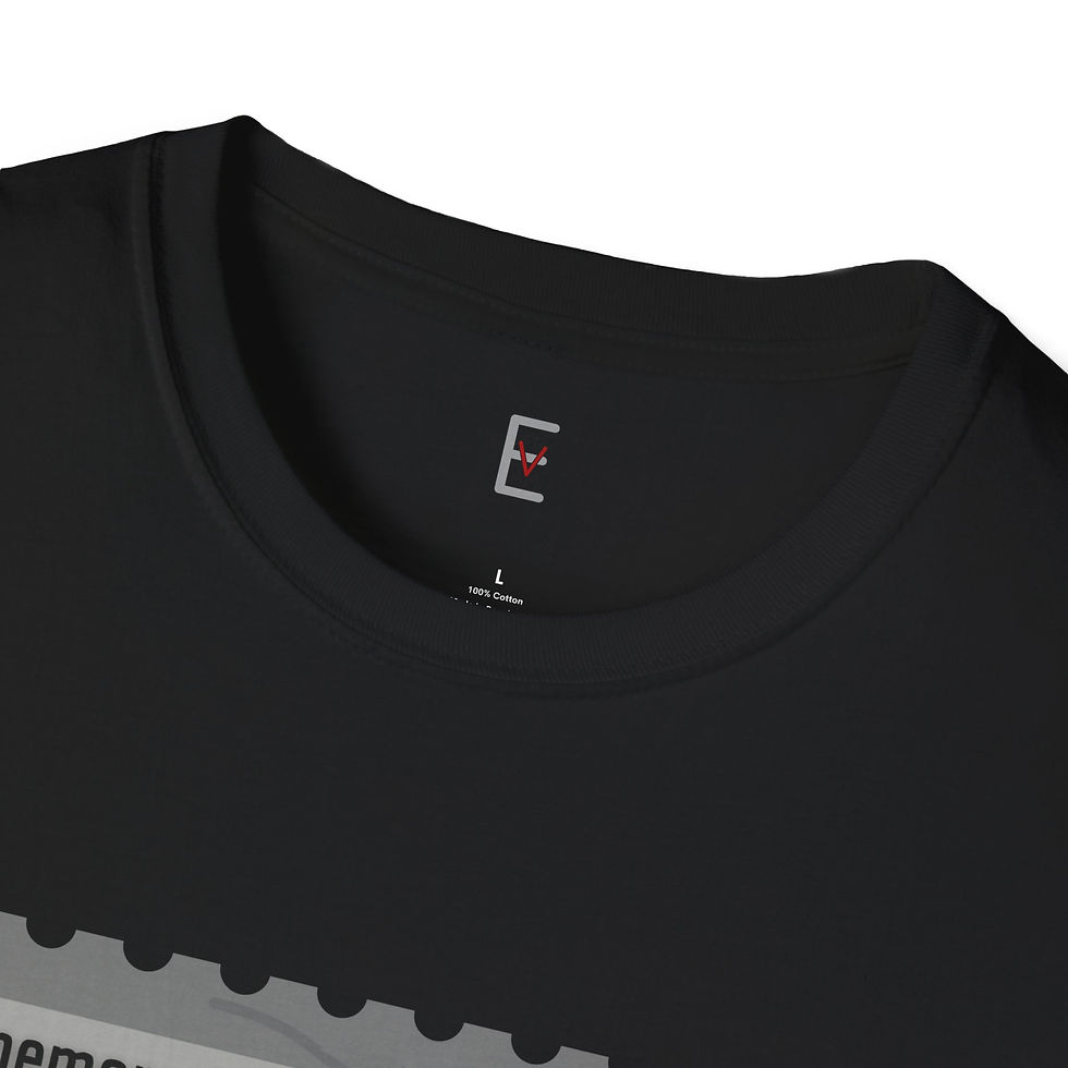 Thumbnail: Erie Steam Locomotive Black T-Shirt Neckline