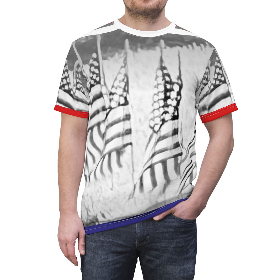 Thumbnail: Patriotic American Flag Remember the Fallen Model Front